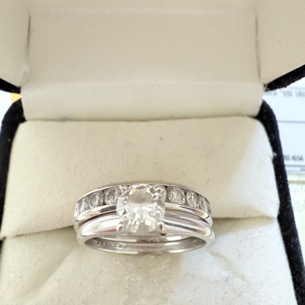 Elegant Silver Ring Set